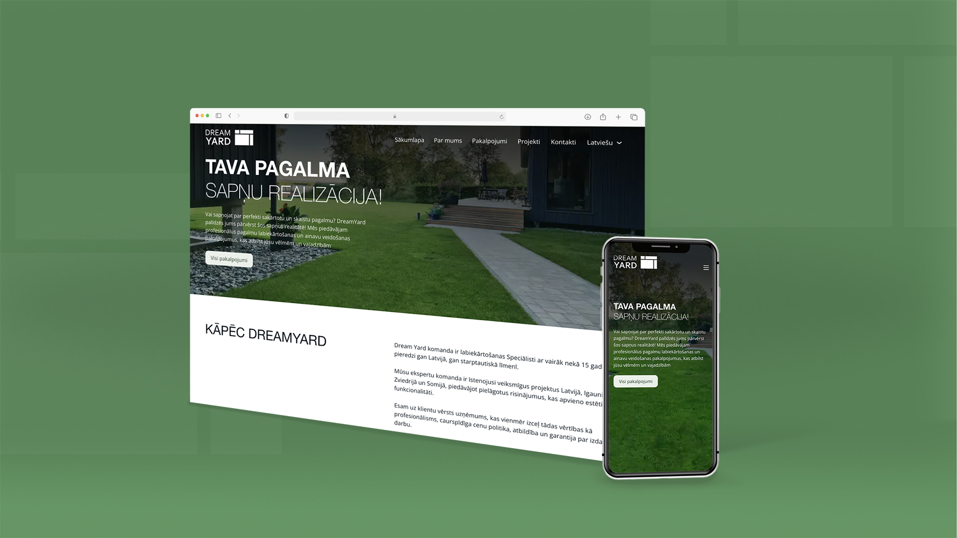 Web Development 7 Dream Yard Latvia Website